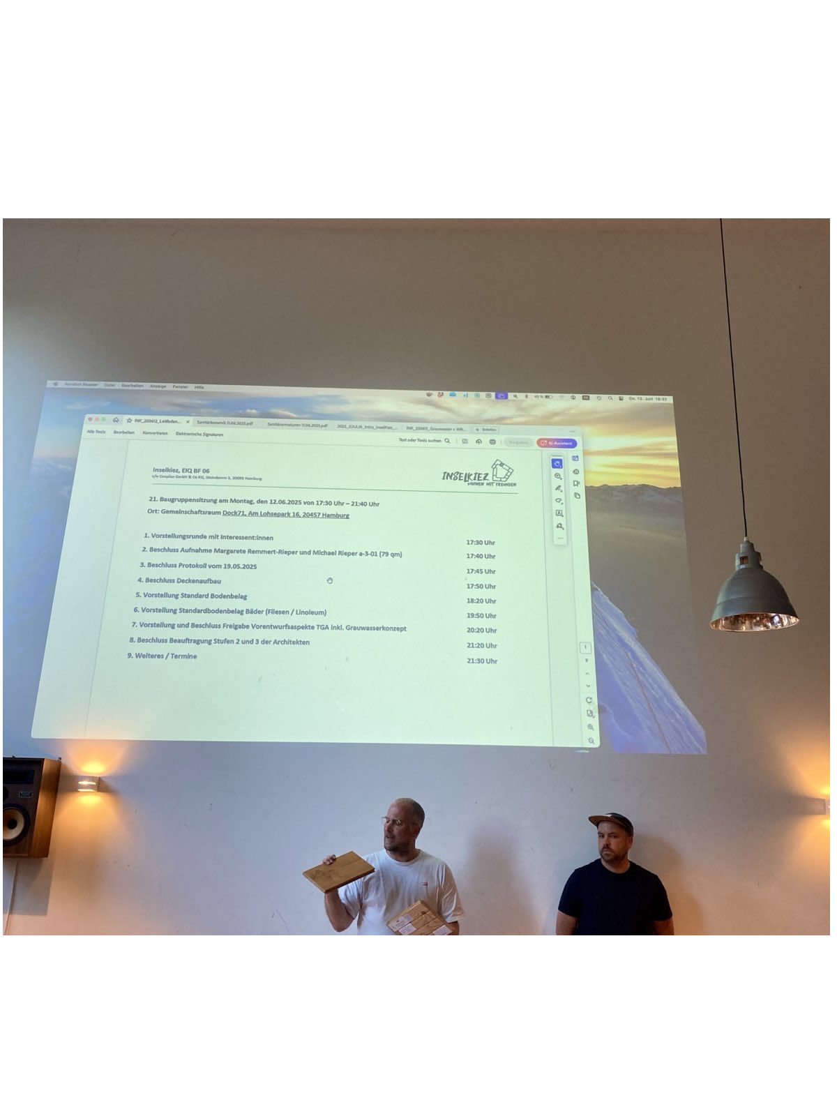 Sitzung der Baugemeinschaft am 08. September 2025