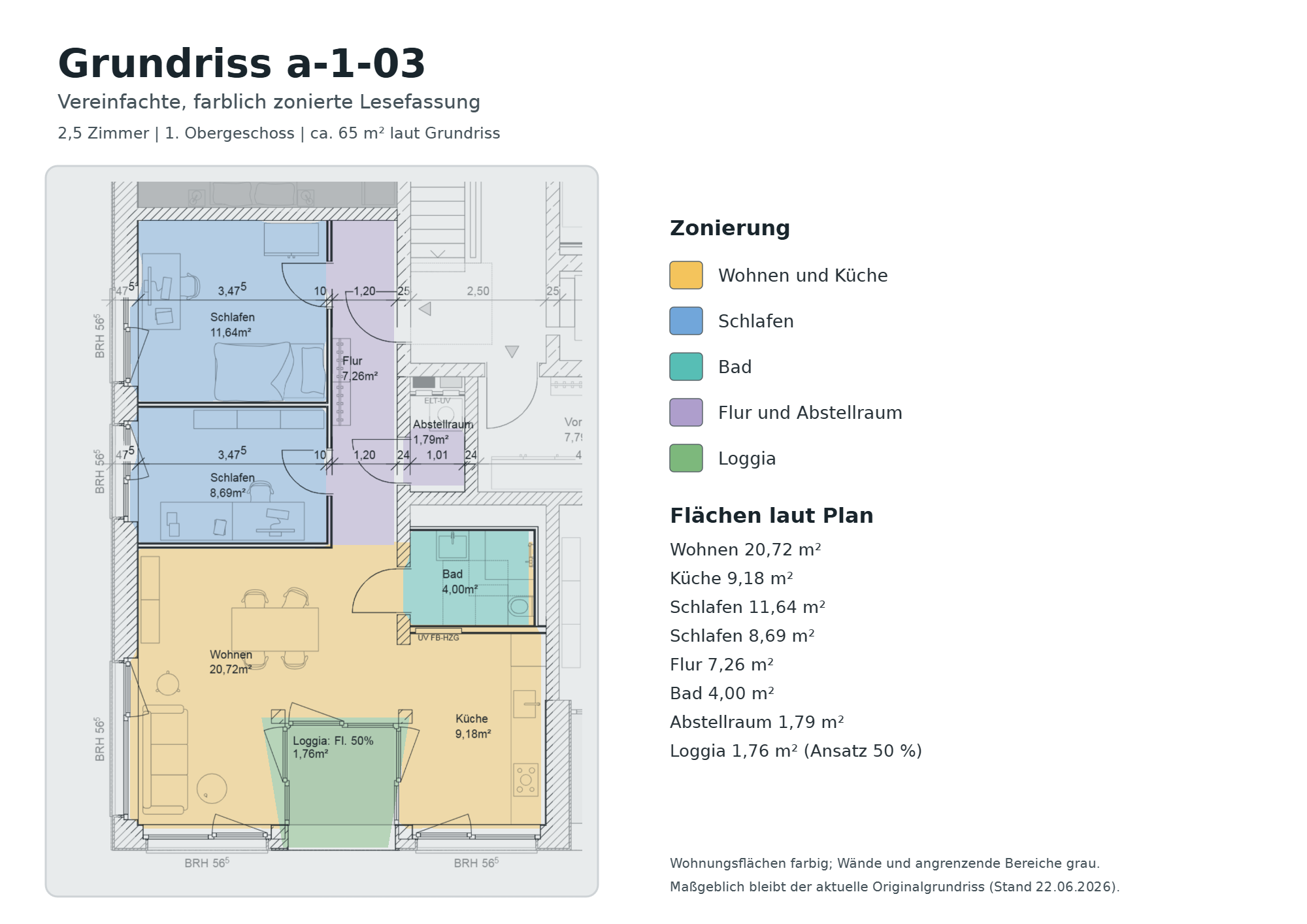 Grundriss a-1-03 im 1. Obergeschoss